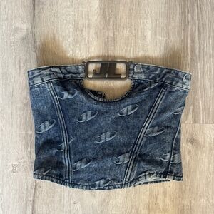 Jaded London Blue Denim Top